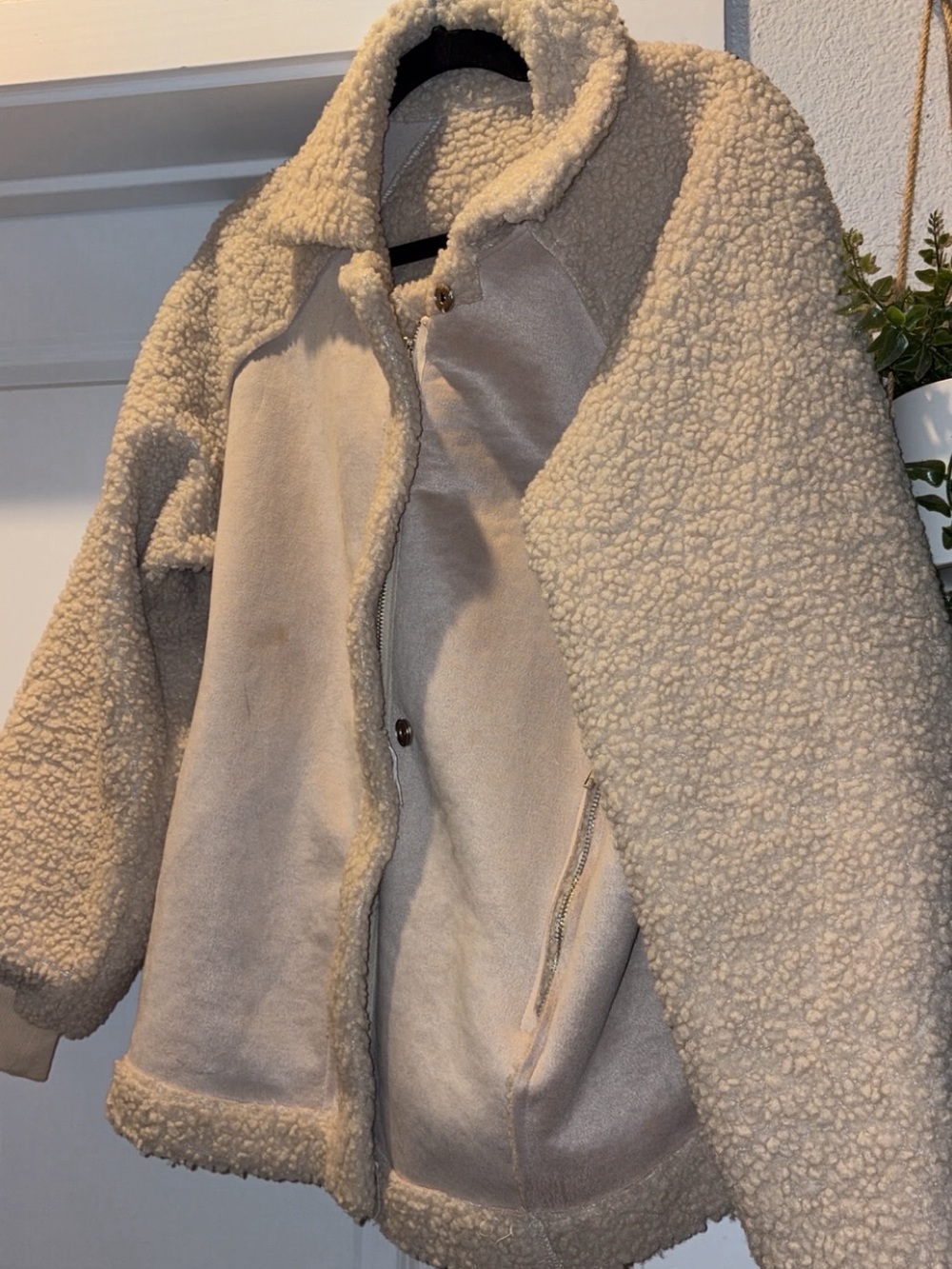 Cozy Cream Sherpa Jacket - Women